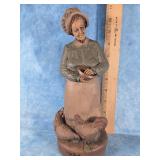 "MINNIE" 1992 TOM CLARK  FIGURINE SIGNED 10"