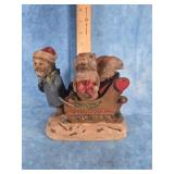 1996 TOM CLARK & TIM WOLFE CHRISTMAS FIGURINE