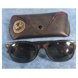 PAIR OF BLACK RAY-BAN WAYFARER SUNGLASSES IN CASE