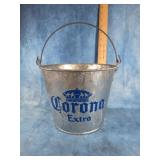 CORONA EXTRA GALVANIZED METAL BEER BUCKET