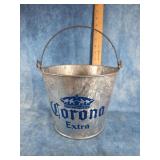 CORONA EXTRA GALVANIZED METAL BEER BUCKET