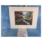 1999 BRIDGE OF FAITH BY THOMAS KINKADE PRINT