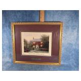 THOMAS KINKADE "PYE CORNER COTTAGE" FRAMED PRINT