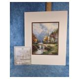 2001 MOUNTAIN CHAPEL  BY THOMAS KINKADE PRINT