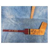 QUAD CITY MALLARDS SIGNED MINI HOCKEY STICK
