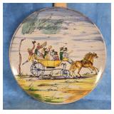 12" HAND-PAINTED ITALIAN DECORATIVE WALL PLATE