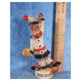 1980 JIM BEAM BLACKHAWK  FOX CLOWN FIGURINE