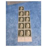 VTG. HITLER HEAD POSTAGE STAMPS "UKRAINE" WWII