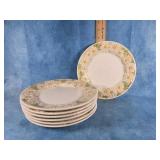 METLOX POPPYTRAIL SCULPTURED DAISY 7.5" PLATES