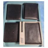 3 BLACK BI-FOLD  WALLETS