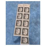 VTG. HITLER HEAD POSTAGE STAMPS "UKRAINE" WWII
