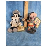 VINTAGE DISNEY STORE BEAN BAG PLUSHIES LOT OF 2