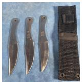 SET OF THREE E.G. THROWING KNIVES