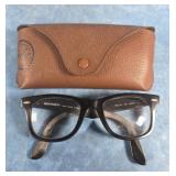 PAIR OF BLACK RAY-BAN WAYFARER EYEGLASSES IN CASE