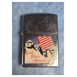 ZIPPO MOUNT RUSHMORE- GOD BLESS AMERICA LIGHTER