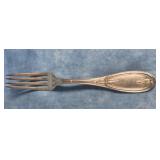 TIFFANY & CO, OILVE PATTERN STERLING SILVER FORK