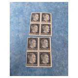 VTG. HITLER HEAD POSTAGE STAMPS "UKRAINE" WWII