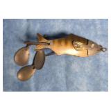 VTG. PFLUEGER  PERCH PIPPIN WOBBLER FISHING LURE