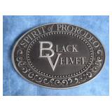 PRO-RODEO BLACK VELVET BELT BUCKLE