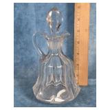 ANTIQUE GLASS CRUET WITH STOPPER