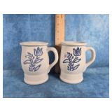 SET OF PFALTZGRAFF YORKTOWNE STONEWARE MUGS