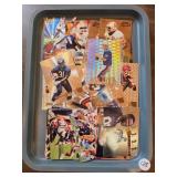 VINTAGE NFL FOOTBALL TRADING CARDS BOX LOT