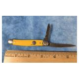IMPERIAL 2 BLADE YELLOW POCKET KNIFE
