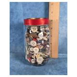 JAR OF VINTAGE BUTTONS