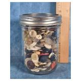 JAR OF VINTAGE BUTTONS