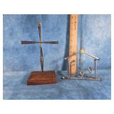 WELDED METAL ART NATIVITY AND CROSS