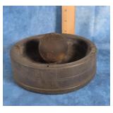 CAST IRON TRENCH ART PIPE ASHTRAY