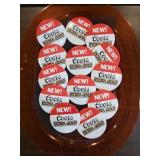 1987 COORS EXTRA GOLD ADVERTISING PIN BACK BUTTONS