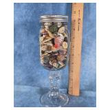 VINTAGE JAR OF BUTTONS