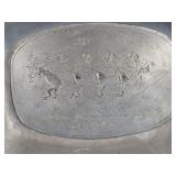 "PHIL SMIDT & SON" PEWTER SERVING TRAY 9.5" x 6.5"