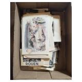 VINTAGE PICTURE POSTCARDS BOX LOT
