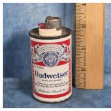 VTG. BUDWEISER BEER METAL CAN CRICKET LIGHTER