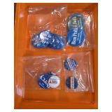 VINTAGE POLITICAL BUTTONS BOX LOT