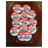 1987 COORS EXTRA GOLD ADVERTISING PIN BACK BUTTONS