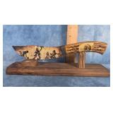 INDIAN ART KNIFE IN DISPLAY