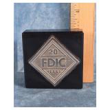 20 YR SERVICE FDIC COLLECTIBLE PAPERWEIGHT