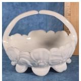 VINTAGE WESTMORELAND MILK GLASS BASKET