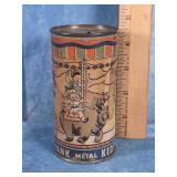 METAL KIDDIE BANK
