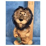 LEFTON CERAMIC HUBERT THE LION PIGGY BANK