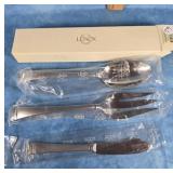 LENOX FEDERAL PLATINUM FROSTED STAINLESS FLATWARE