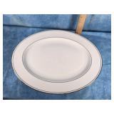 LENOX FEDERAL PLATINUM BONE CHINA SERVING PLATE