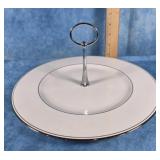 LENOX FEDERAL PLATINUM BONE CHINA SERVING TRAY