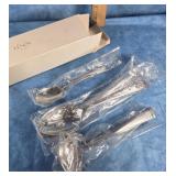 LENOX FEDERAL PLATINUM FROSTED STAINLESS FLATWARE