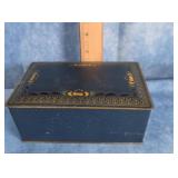 MATTE BLUE & GOLD "BEAUTEBOX" TIN BY CANCO