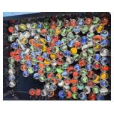 GLASS MARBLES BOX LOT