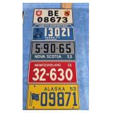 LOT OF 5 VINTAGE BICYCLE LICENSE PLATES